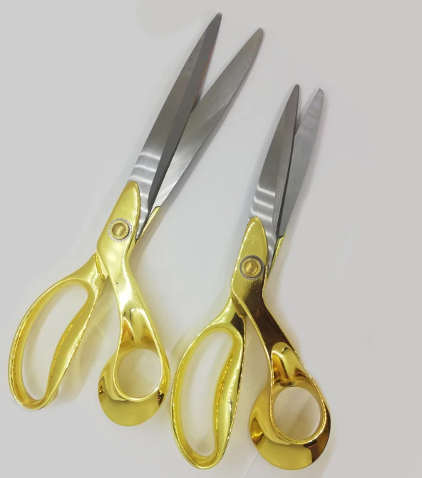 Altın Saplı Lüx Terzi Makas K36 ( 21 Cm ) - Resim 2