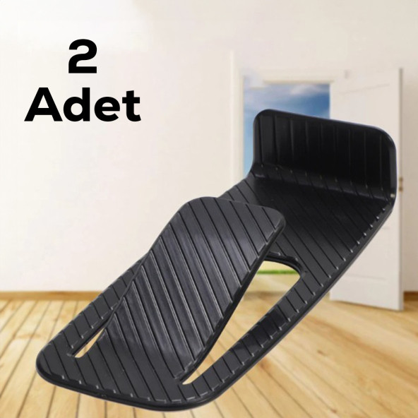 Porsima Yapışkanlı Kapı Stoperi 2'li Kapı Durdurucu Plastik Kapı Altı Takozu