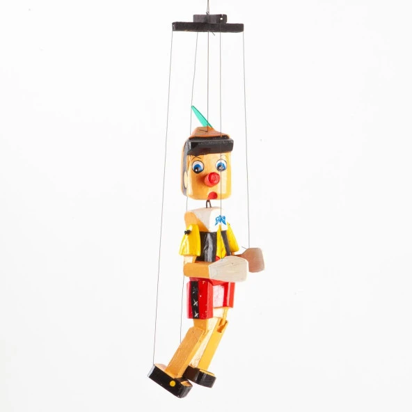 Ahşap Pinokyo Kukla 25 cm - 3