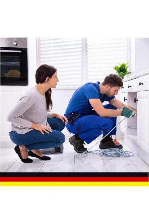 Lavabo Açma Teli Sustası - 8 Metre Gider Açıcı Tel Banyo Mutfak Lavabo Açıcı Tel - 3