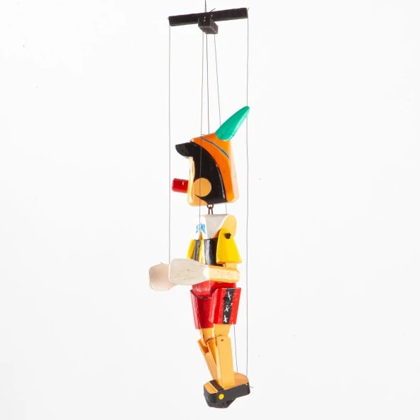 Ahşap Pinokyo Kukla 35 cm - 4