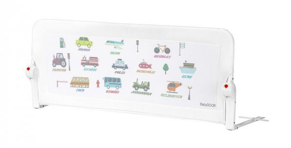 BabyDOOR White Katlanabilir Yatak Bariyeri 90 cm