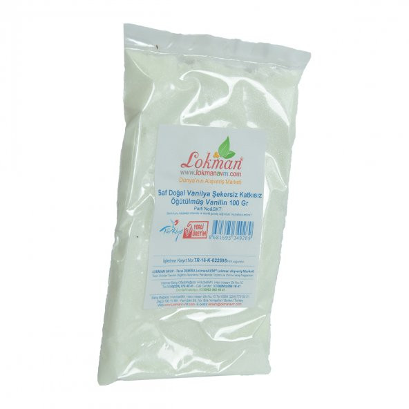 LokmanAVM Vanilya Öğütülmüş Saf Doğal Şekersiz Katkısız Vanilin 100 Gr Paket - 3