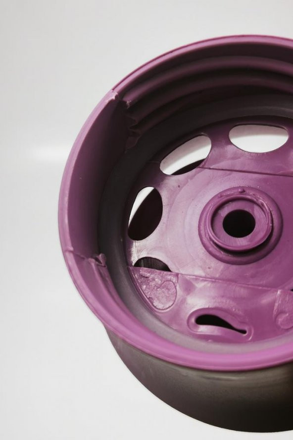 Cam Buzdolabı Şişesi Sürahisi Mor 1000cc - 2