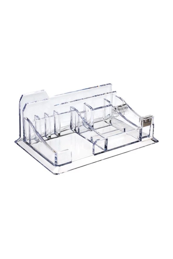 Ops Masa Seti Ataşlık Kağıtlık Kalemlik Bant Makinalı Plastik Şeffaf Masa Üstü Organizer ürün görseli