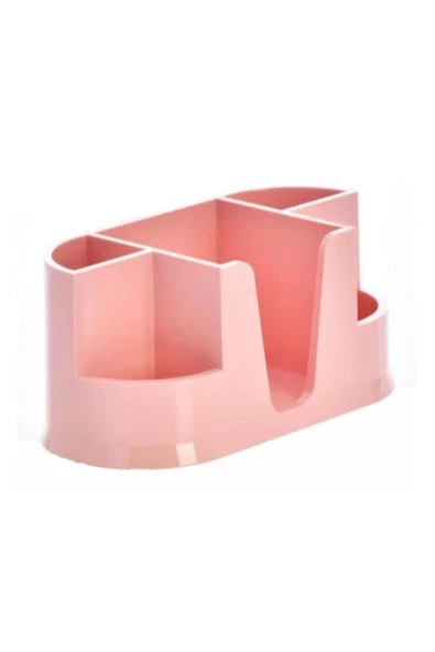 Ops Masa Seti Kalemlik Organizer Pastel Pembe Masa Üstü Organizer