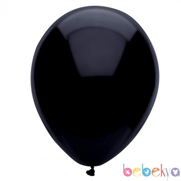 Helyuma Uyumlu Balon Siyah 12 inch 100 Adet