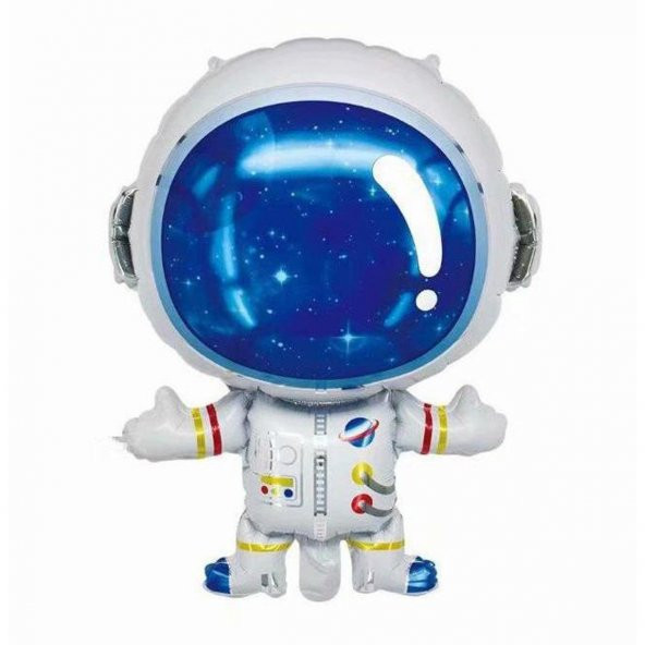 Helyuma Uyumlu Astronot Folyo Balon Kozmonot Folyo Balon Uzay Temalı Kozmos Temalı Folyo Balon