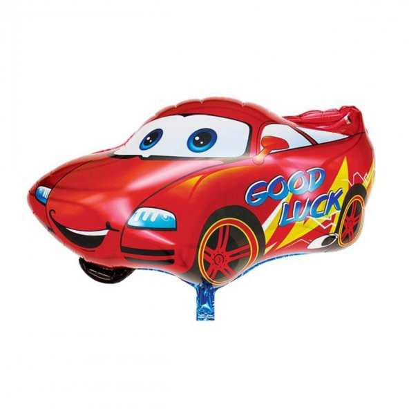 Helyuma Uyumlu Yarış Arabası Folyo Balon Araba Folyo Balon