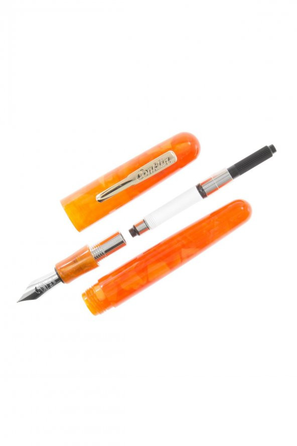 Conklin All American Sunburst Orange Dolma Kalem EF - 5