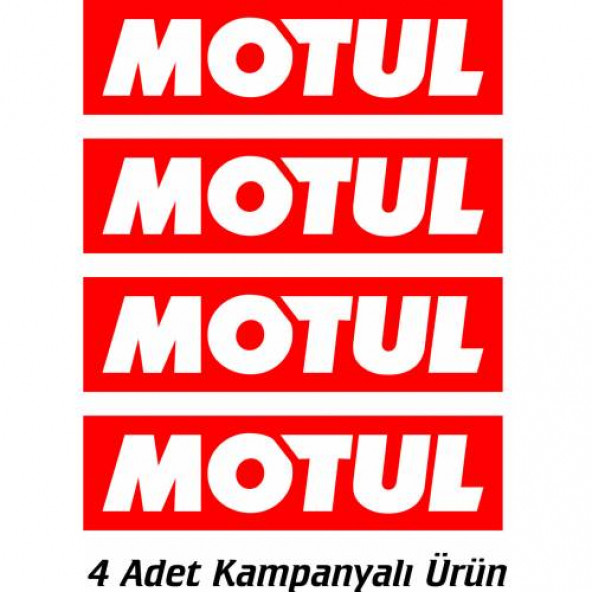 Motul Yağ Sticker 4 Adet 15X4 cm