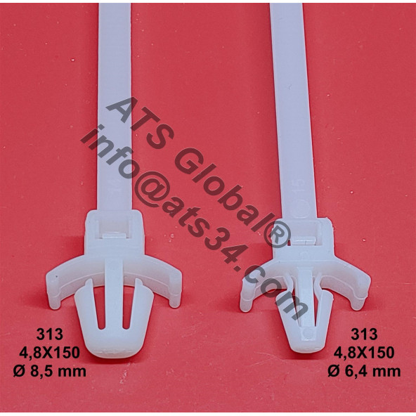 Dübelli Kablo Bağı 4.8X150 PKDB_308 Çap 6,4 mm 200 Adet - 4
