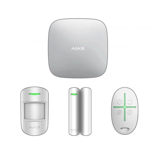 Ajax Hub Kit / StarterKitHub - BEYAZ Kablosuz Alarm Kiti
