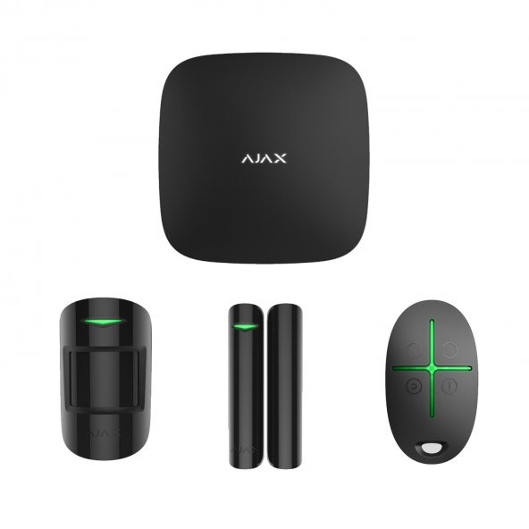 Ajax Hub Kit / StarterKitHub - SİYAH Kablosuz Alarm Kiti