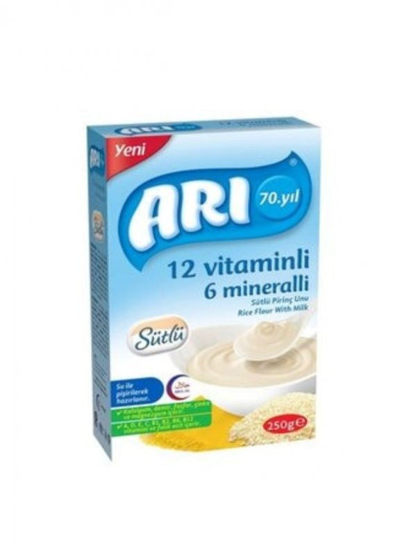 ARI Mama 12 Vitaminli 6 Mineralli Sütlü Pirinçli 250gr X 12'li