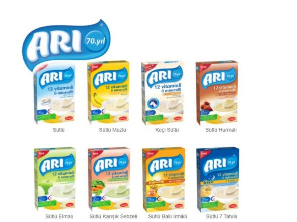 ARI Mama 12 Vitaminli 6 Mineralli Sütlü Pirinçli 250gr X 12'li - 2