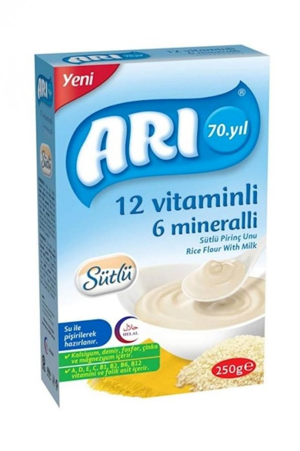 ARI Mama 12 Vitaminli 6 Mineralli Sütlü Pirinçli 250gr