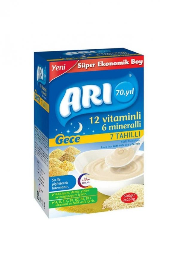 Arı Mama AVANTAJ PAKETİ 4 Adet *500 Gr 12 Vitaminli 6 Mineralli Pirinç Unu - 3