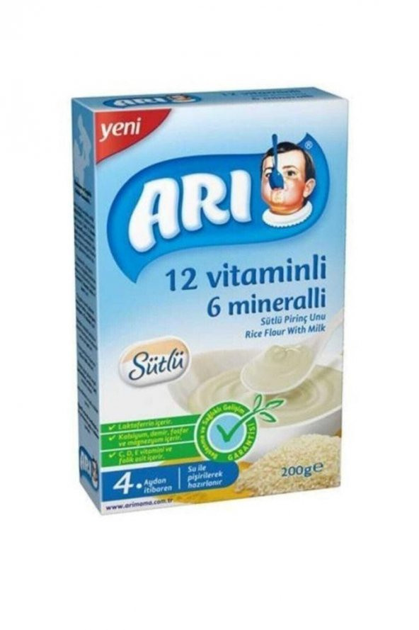 ARI Mama 12 Vitaminli 6 Mineralli Sütlü Pirinçli 200gr