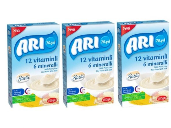 ARI Mama 12 Vitaminli 6 Mineralli Sütlü Pirinçli 3 Adet250gr