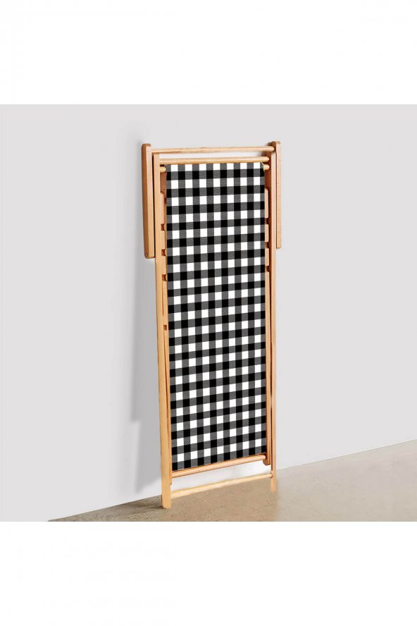 ADAWALL BLACK-WHITE KATLANABİLİR ŞEZLONG - 2