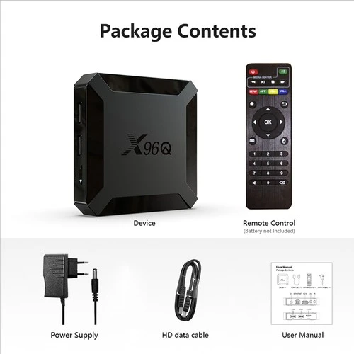 C4U X96Q 4K Smart Android 10 TV Box - Wifi Medya Oynatıcı 2 GB Ram / 16 GB Hafıza - 2