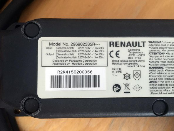 Renault / Nissan Z.E. Kablo Flexi Şarj Cihazı 3.2Kw Trick (Zoe Leaf Tesla) Plastik Aparat - 3
