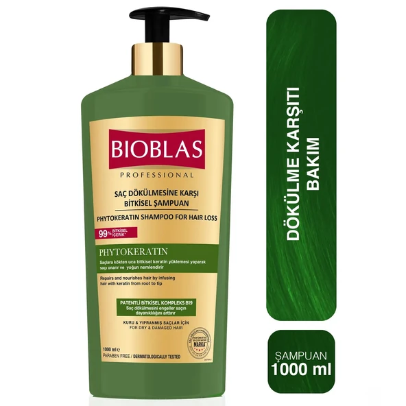 Bioblas Phytokeratin Saç Dökülmesine Karşı Şampuan 1000 ml - 2