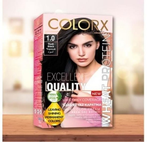 Colorx Saç Boyası Tekli Set - 1.0 SİYAH ürün görseli