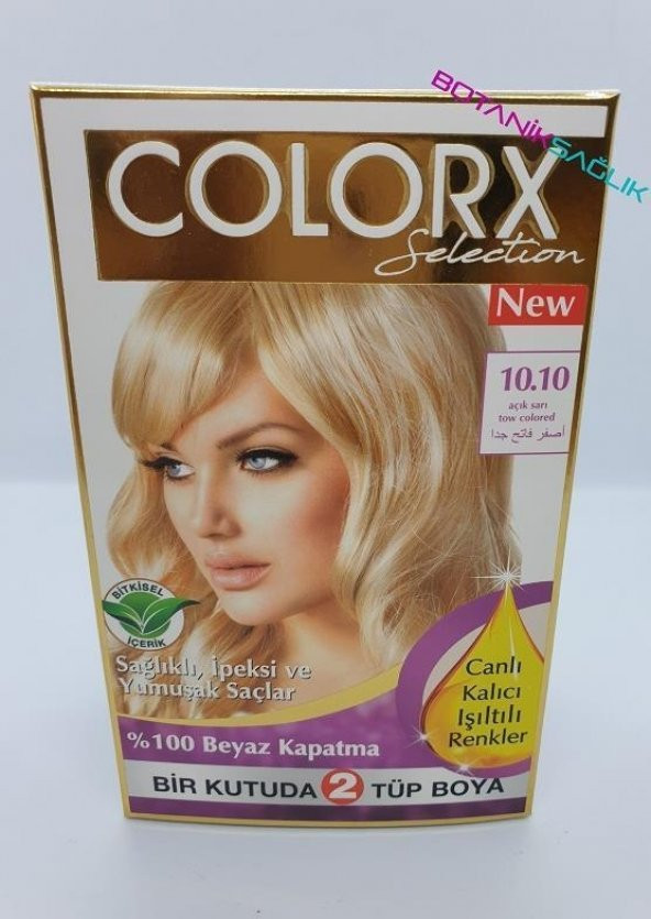 Colorx Saç Boyası İkili Set  - 10.10 AÇIK SARI