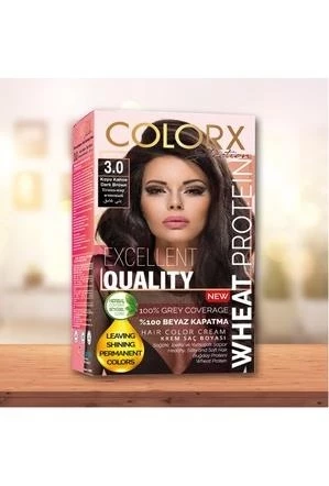 Colorx Saç Boyası Tekli Set - 3.0 KOYU KAHVE ürün görseli