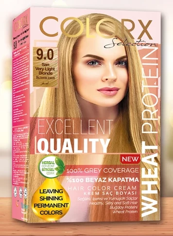 Colorx Saç Boyası Tekli Set - 9.0 SARI