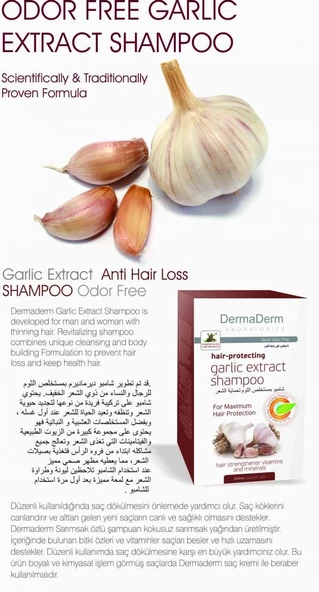 Dermaderm Sarımsak Şampuanı - 250 ml - 2