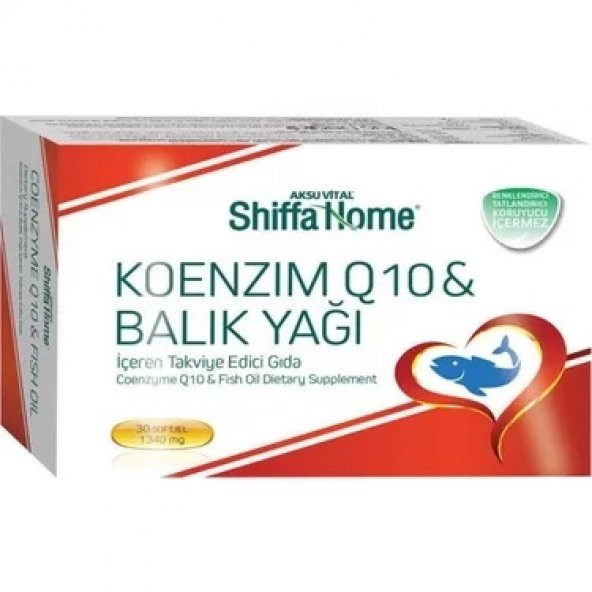 Shiffa Home Koenzim Q10 & Balık Yağı - 30 Softjel