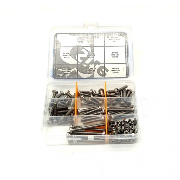 125 Parça M5 İnox YSB Vida Somun ve Pul Seti - 4