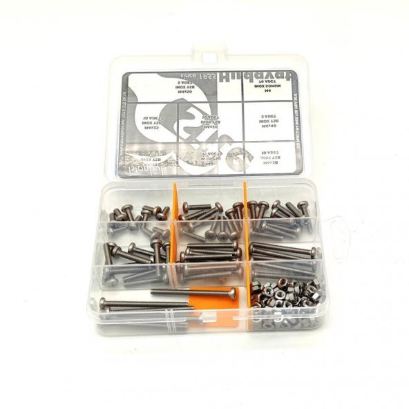 130 Parça M4 İnox YSB Vida Somun ve Pul Seti - 5