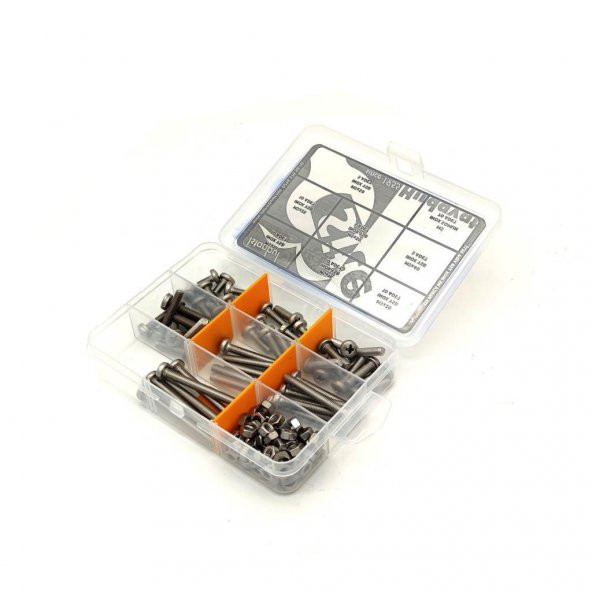 125 Parça M5 İnox YSB Vida Somun ve Pul Seti - 6