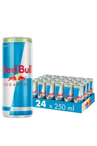 Red Bull Enerji İçeceği Şekersiz 250 ml 24lü ürün görseli