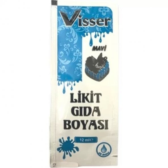 Visser Likit Gıda Boyası 12 ml x 4 ADET - 8