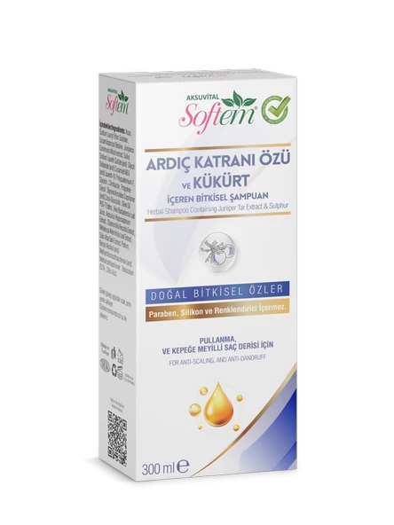 Softem Ardıç Katranı Özü ve Kükürt İçeren Şampuan - 300 ml