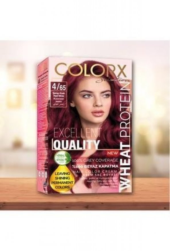 Colorx Saç Boyası Tekli Set - 4.65 ŞARAP KIZILI