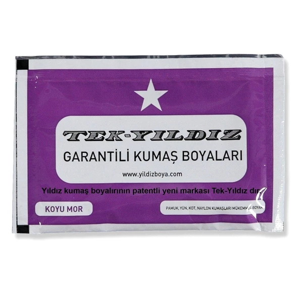 TekYıldız Kumaş Boyası - Koyu Mor