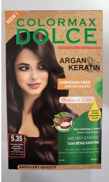 Colormax Amonyaksız Saç Boyası - 5.35 Ceviz Ağacı Kahvesi