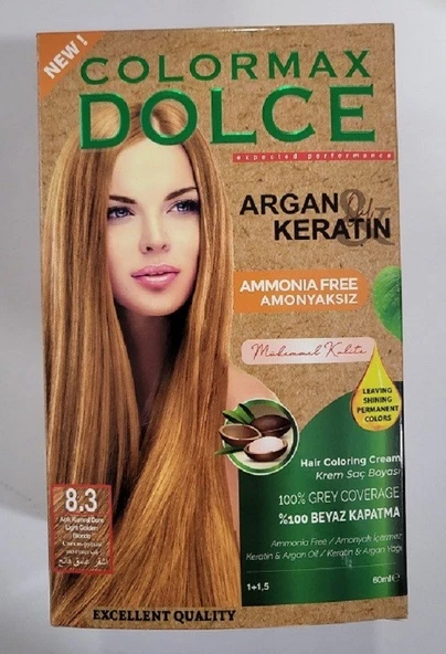 Colormax Amonyaksız Saç Boyası - 8.3 Açık Kumral Dore ürün görseli 1