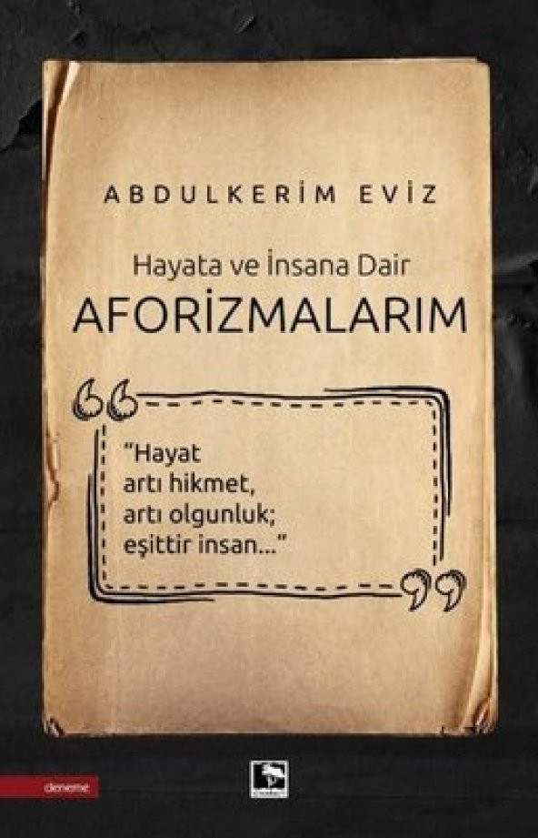 AFORİZMALARIM