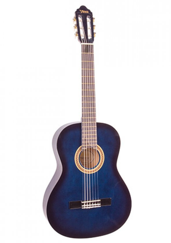 VALENCIA VC101TBUS KLASİK GİTAR 1/4 MAVİ - 5-7 Yaş Grubu İçin