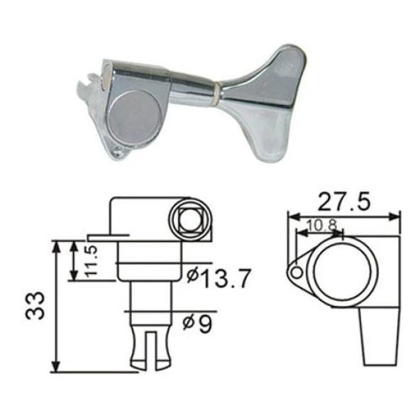 VALENCIA BMH7105CRR4 BAS GİTAR KULAĞI KROM, 4 SAĞ, 1/22 TUR CORT, BMH7105CRR4, BAS GİTAR KULAĞI (BURGU) KROM, 4 SAĞ, 1/22 TUR - Resim 2