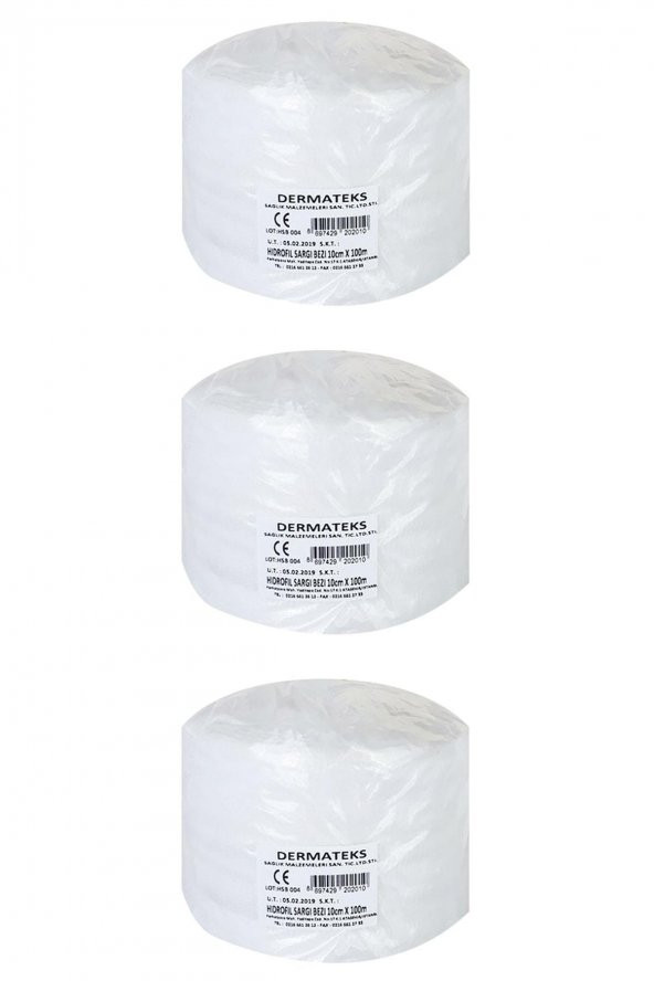 Sargı Bezi 10 cm X 100 m 3 Adet