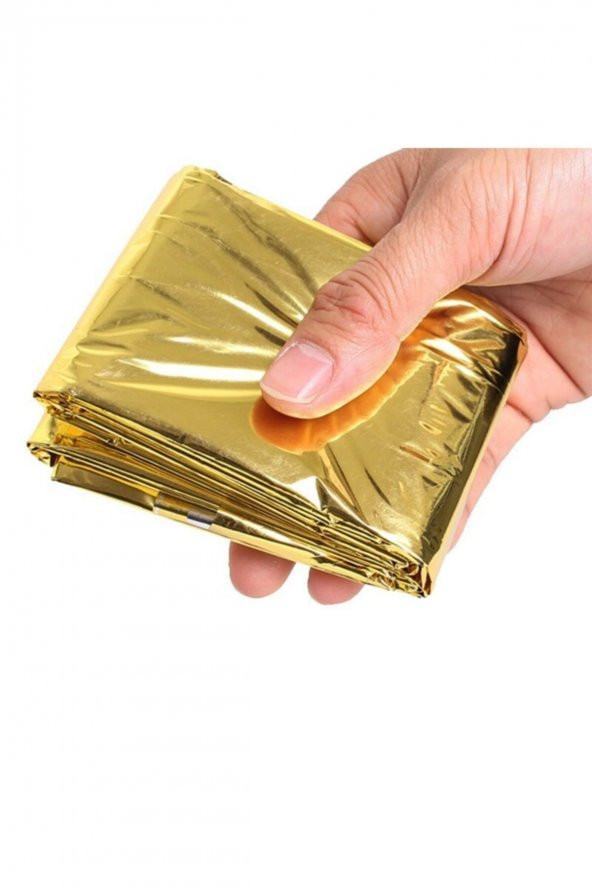 Yanık Örtüsü Acil Durum Koruma Örtüsü Survival Alüminyum Battaniye - 2