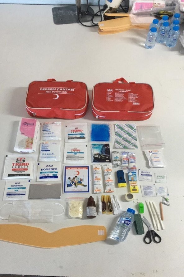 Deprem Çantası Full Içerik Kırmızı - 4